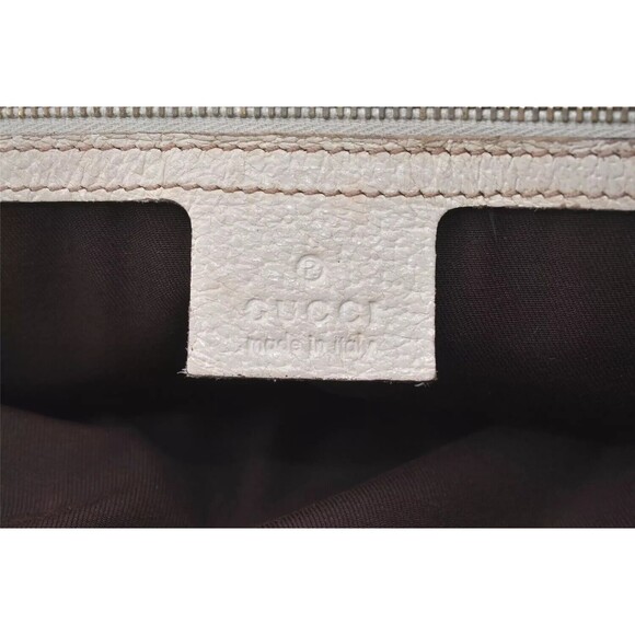 Authentic GUCCI Charmy Shoulder Tote Bag GG Canvas Leather 153361 Brown 8782J - Picture 9 of 16